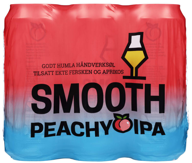 Bilde av Smooth Peachy Ipa 0,5lx6 boks Klokk&Co