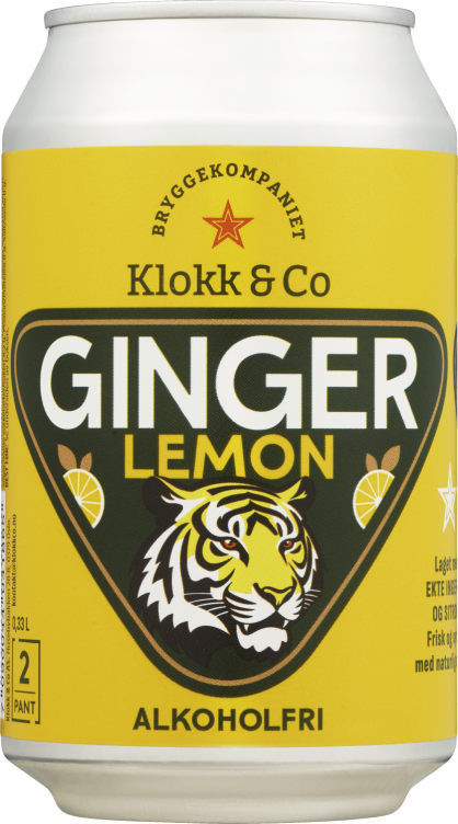 Ginger Lemon 0,33l boks Klokk&Co