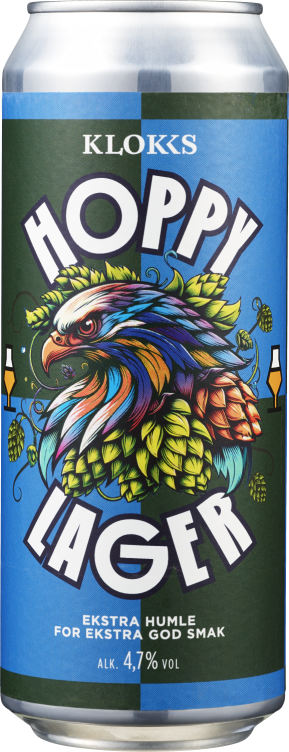 Hoppy Lager 0,5l boks Klokk&Co