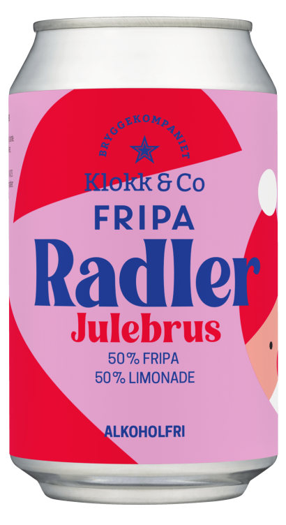 Fripa Radler Julebrus 0,33l boks Klokk&Co