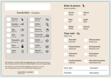 Etikett Allergen