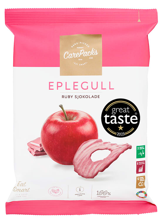 Eplegull Ruby Sjokolade 50g Carepacks