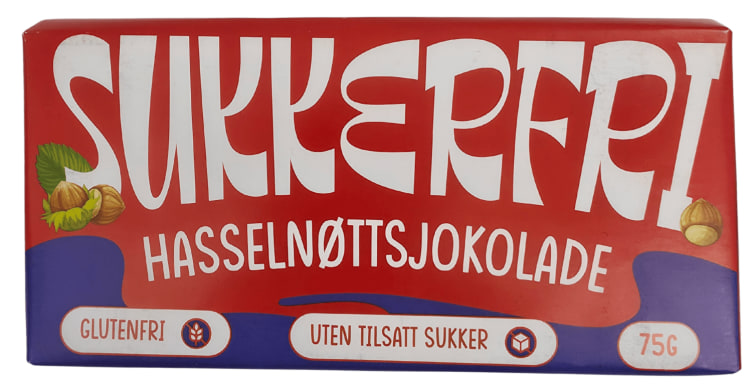 Product Image for Sjokolade Hasselnøtt 75g Sukkerfri