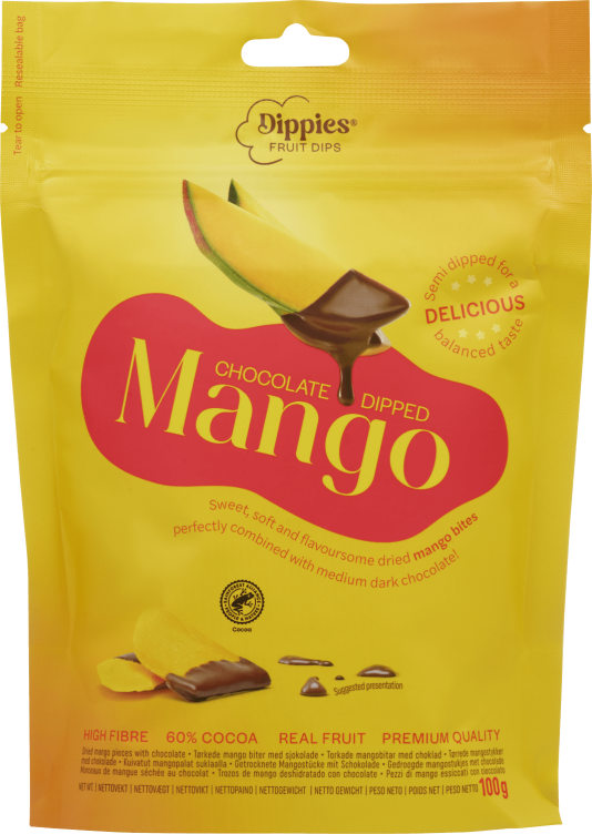 Product Image for Mango m/Sjokolade 100g Fruit Dips
