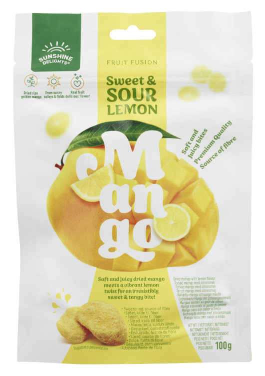Mango Sweet&Sour Lemon 100g Sunshine Delights