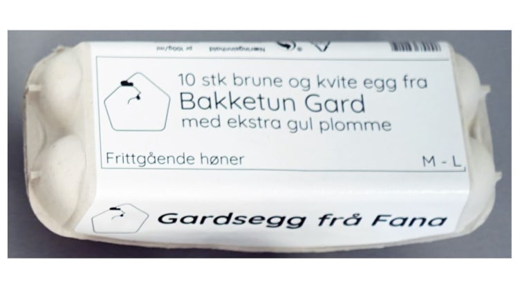 Egg Frittgående 10stk 673g Bakketun