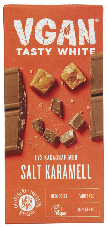 Sjokolade Lys Mandler&Salt Karamel 70g Vgan