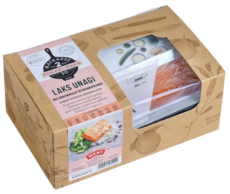 Matkasse for 2 Laks Unagi Kokkeløren