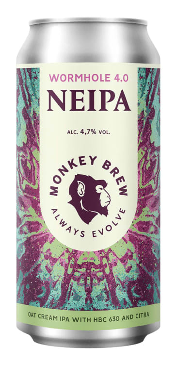 Bilde av Wormhole Neipa 0,44l boks Monkey Brew