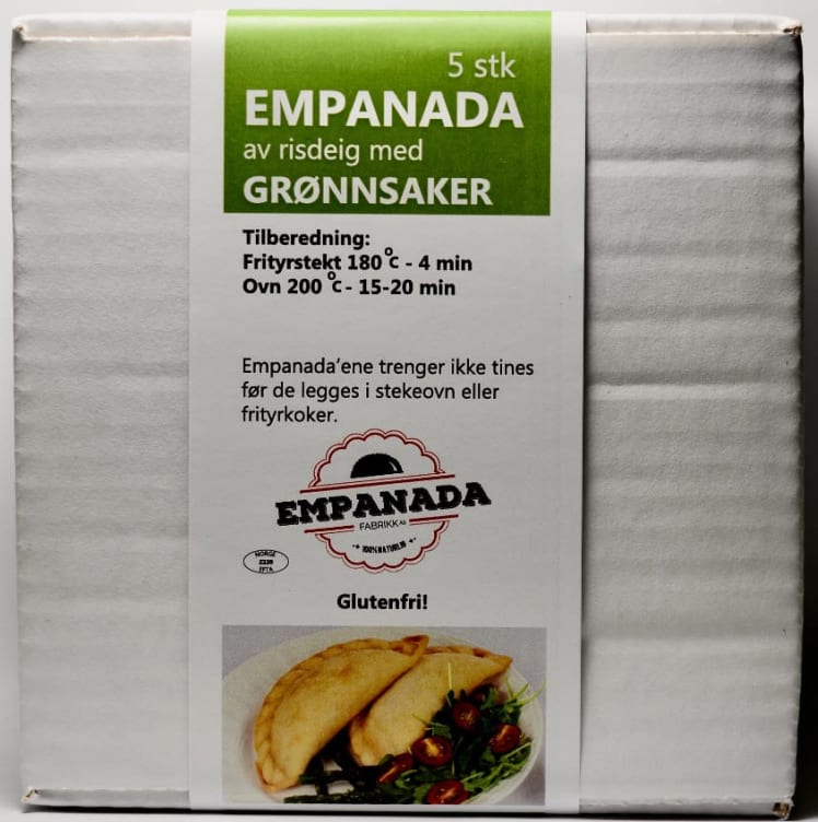 Empanada m/Grønnsaker 5stk 550g