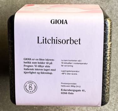 Litchisorbet