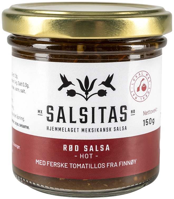 Salsa Rød Tomatillo 150g Salsitas