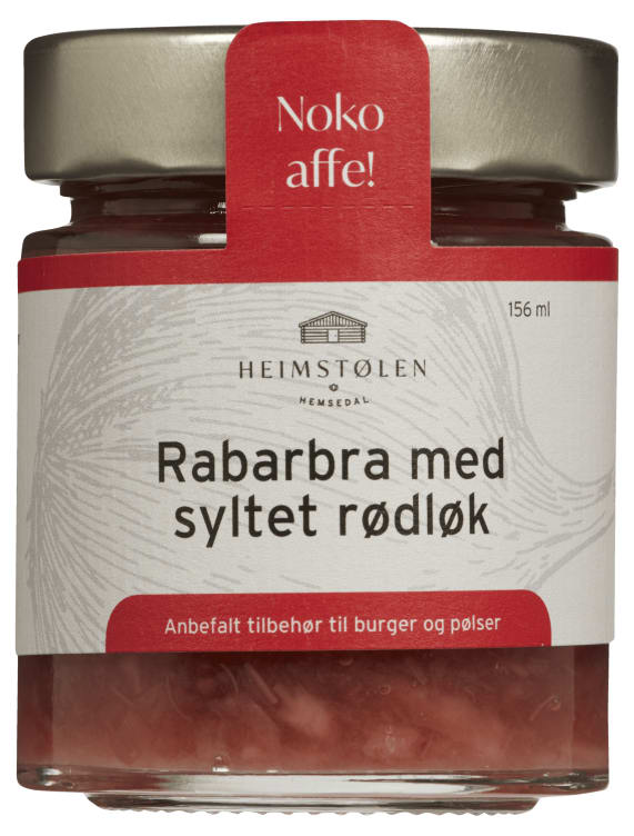 Bilde av Rabarbra m/Syltet Rødløk 156ml Heimstølen