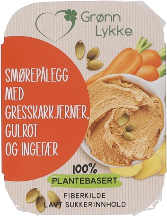 Bilde av Smørepålegg m/Gresskarkj.125g Grønn Lykke