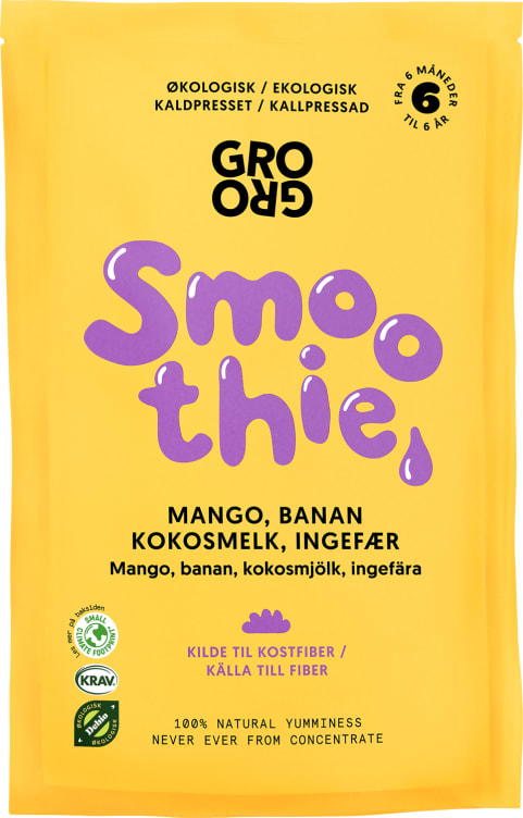 Smoothie Mango&Banan 100g Grogro