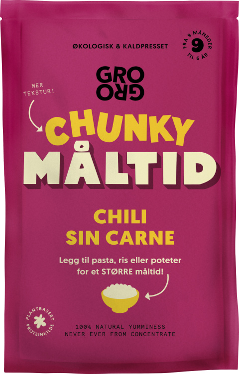 Måltid Chili Sin Carne 100g Grogro