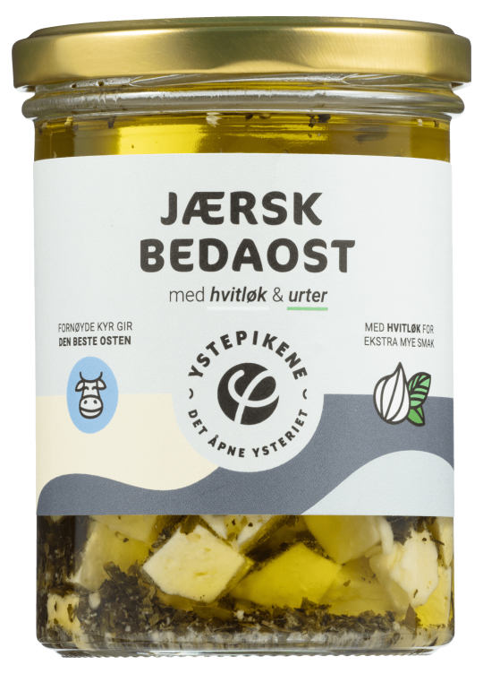 Jærsk Bedaost Hvitløk&Urter 378g Ystepikene
