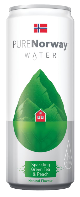 Bilde av Sparkling Water Green Tea 0,33l boks Purenorway