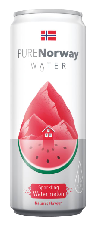 Bilde av Sparkling Water Watermelon 0,33l boks Purenorway