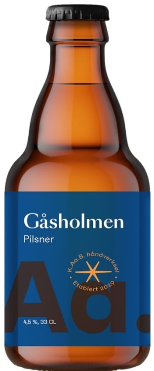 Gåsholmen Pils 0,33l flaske Kaab Bryggeri