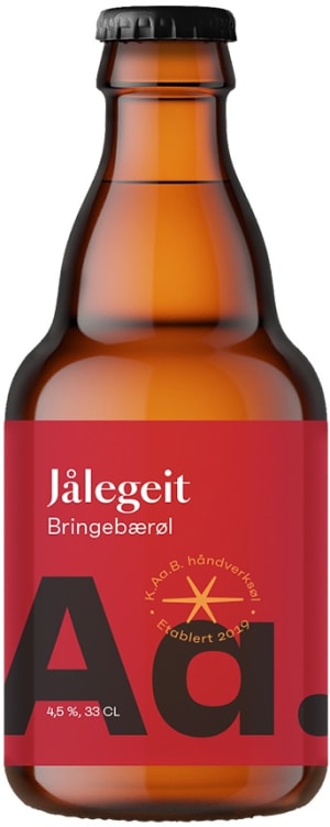 Jålegeit Bringebærøl 0,33l flaske Kaab