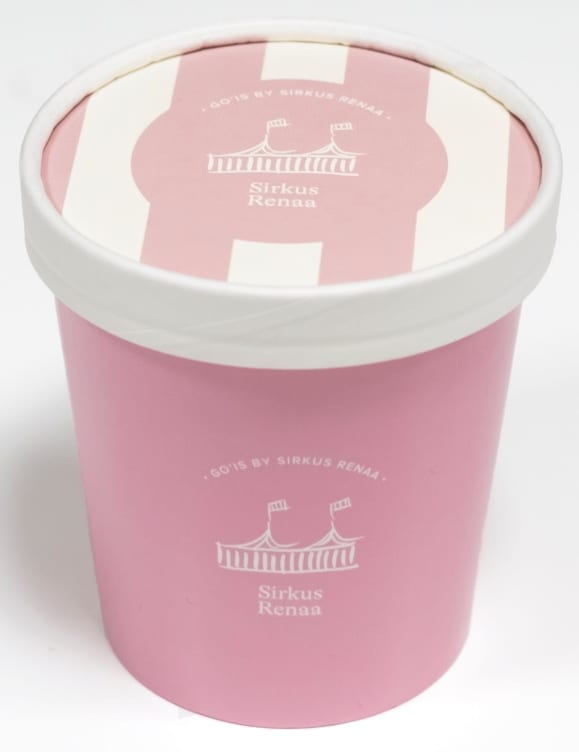 Vaniljegelato Jordbærsaus 460ml Sirkus Renaa