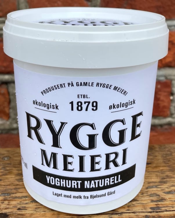 Yoghurt Naturell 870g Rygge Meieri