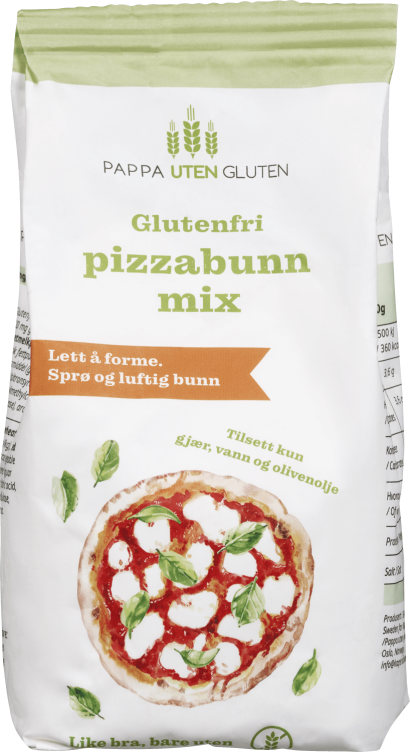Pizzabunn Mix Gl.Fri 350g Pappa uten Gluten