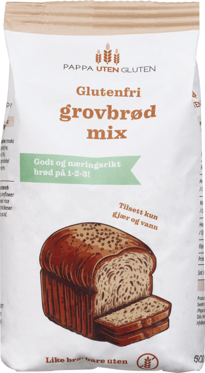 Grovbrød Mix Gl.Fri 500g Pappa uten Gluten