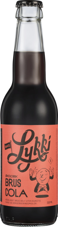 Product Image for Cola Økologisk 0,33l flaske Lykki