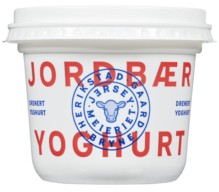 Jordbæryoghurt 250g Jerseymeieriet