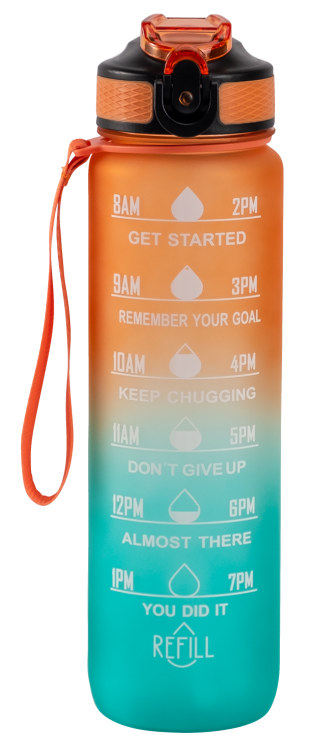 Drikkeflaske Orange 1l Hollywood Motivational