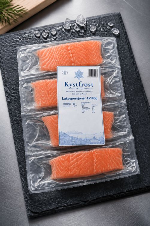 Lakseporsjoner u/Skinn 400g