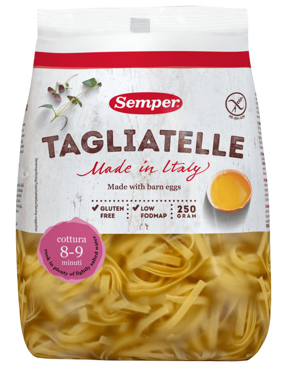 Tagliatelle m/Egg glutenfri 250g Semper