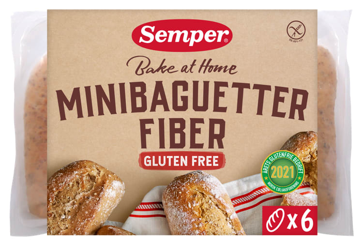 Fiberbaguetter glutenfri 300g Semper