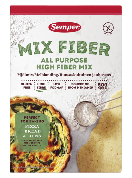 Melmix m/Fiber glutenfri 500g Semper