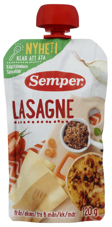 Semper Lasagne Spiseklar 120g