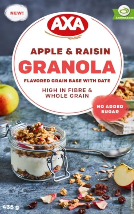 Granola Eple&Rosin 435g Axa