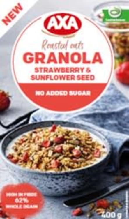 Granola Jordbær400g Axa