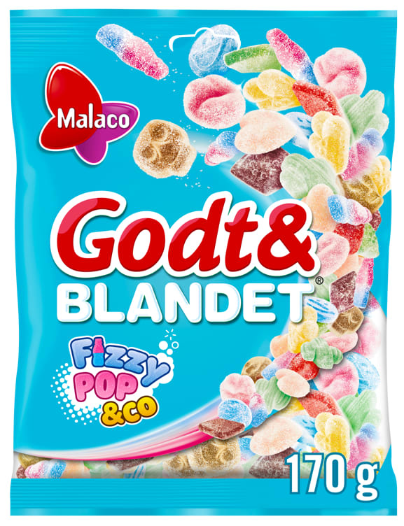 Godt&Blandet Fizzypop&Co 170g Malaco