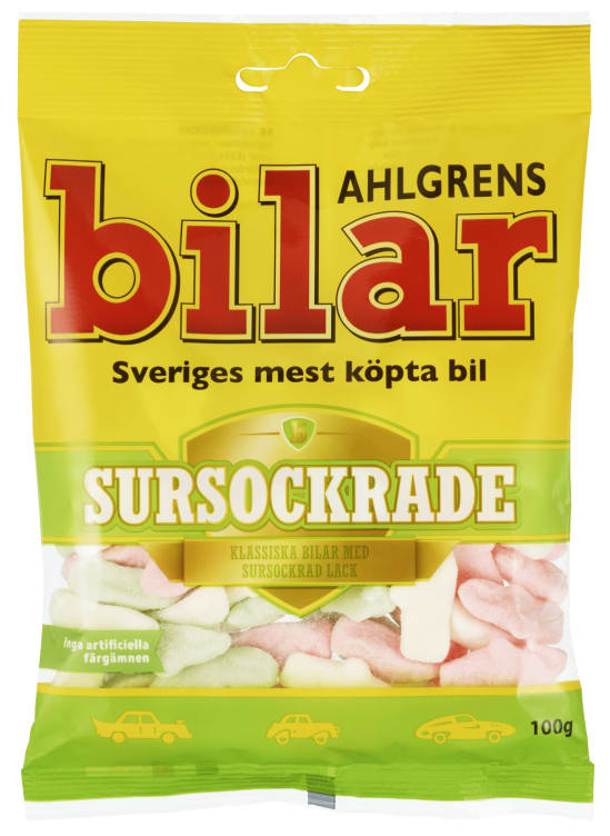 Ahlgrens Biler Sursocrade 100g