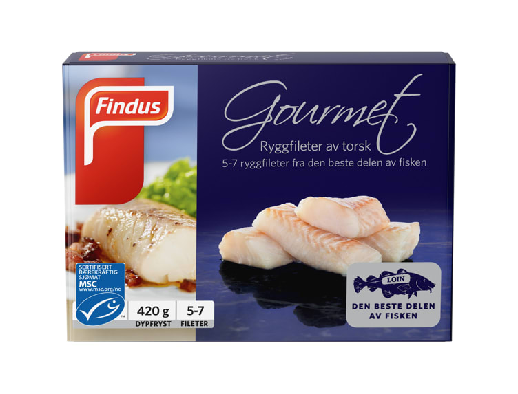 Findus Gourmet Ryggfileter av Torsk 420g