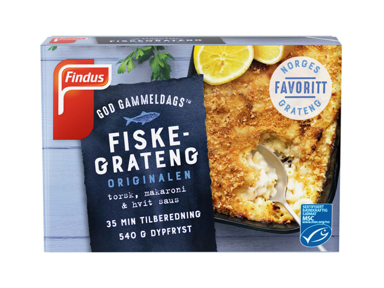 Findus God Gammeldags Fiskegrateng 540g