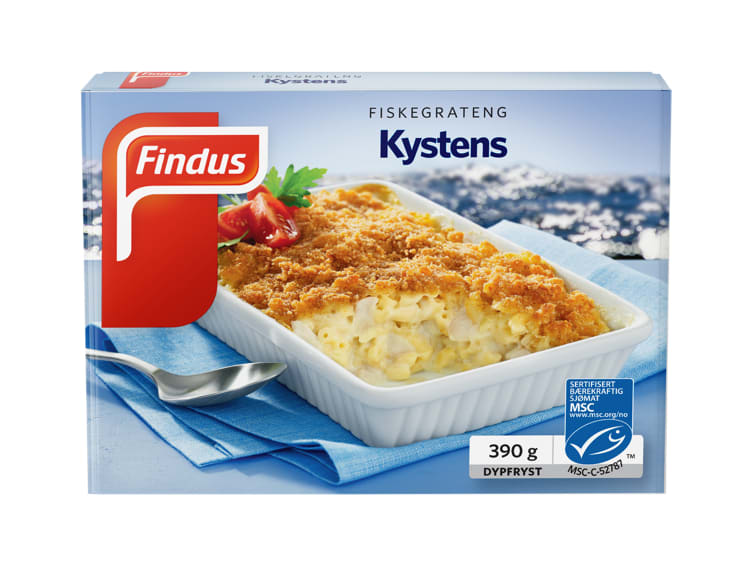 Fiskegrateng Kystens 390g Findus