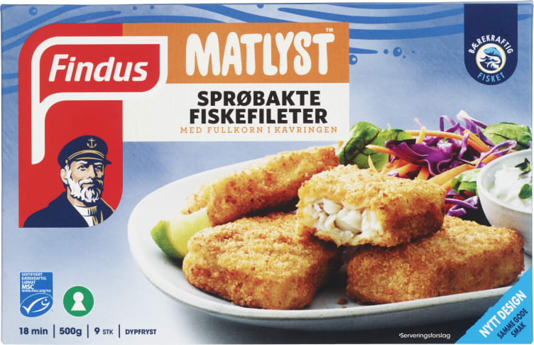 Fiskefileter Sprøbakte 500g Findus