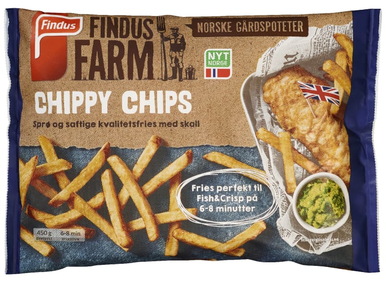 Chippy Chips 450g Findus Farm