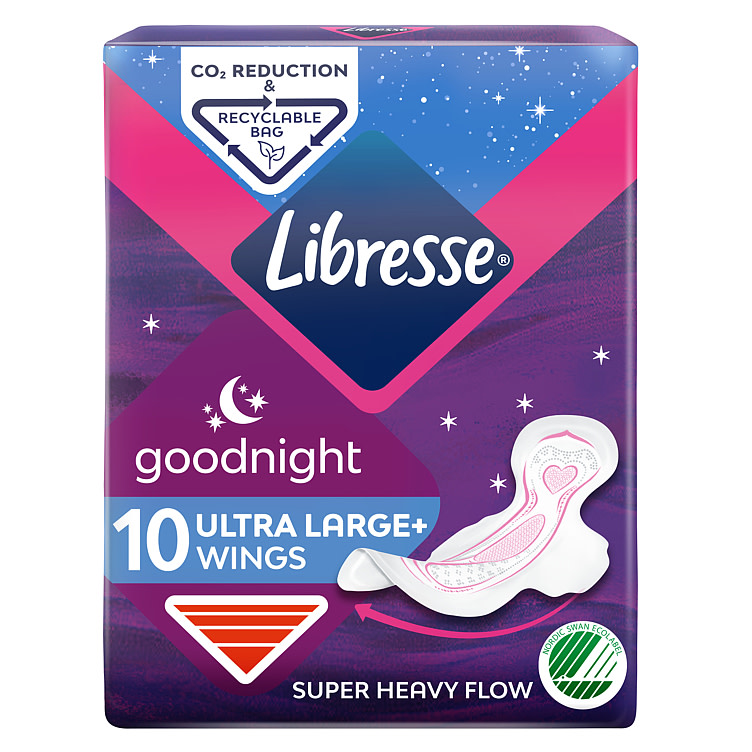 Libresse Goodnight Wing Bind 10stk