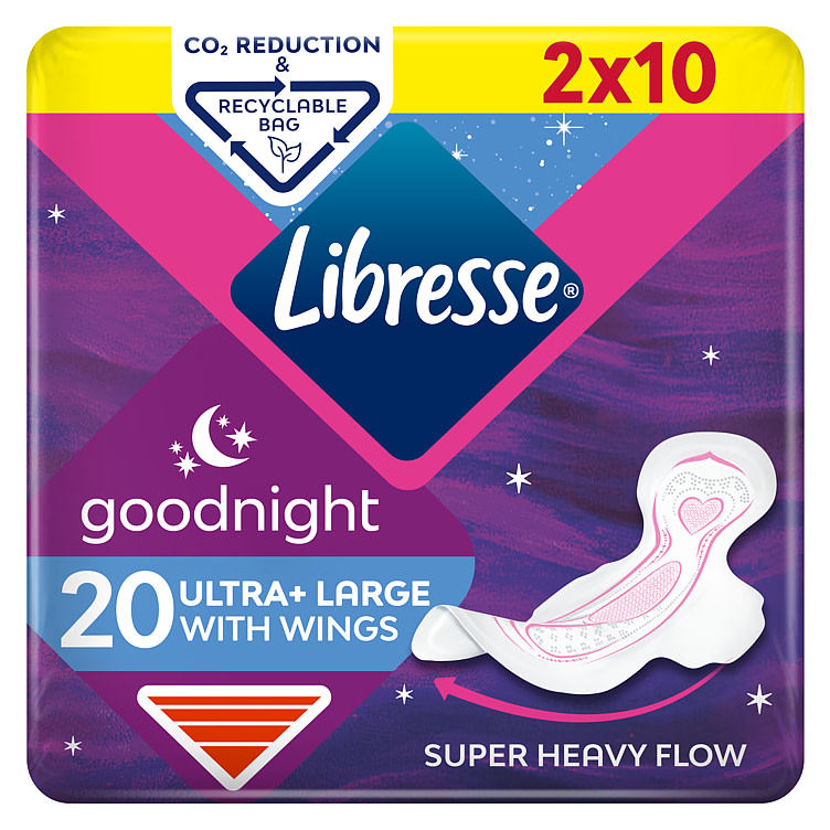 Libresse Goodnight Wing Bind 20stk