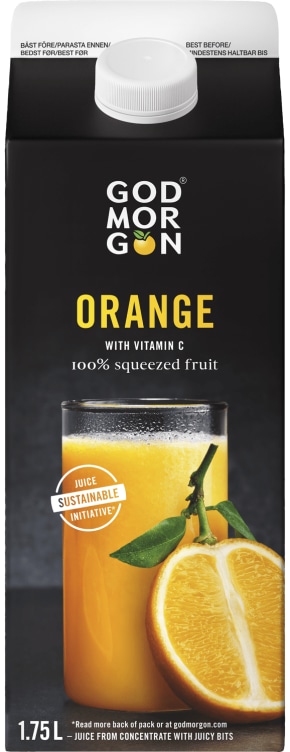 God Morgen Juice Appelsin/M Fruktkjøtt 1,75l