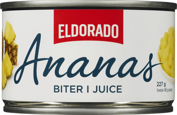 Ananas Biter i Juice 227g Eldorado